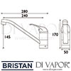 Bristan Java Single Flow Sink Mixer Lever Tap Dimensions